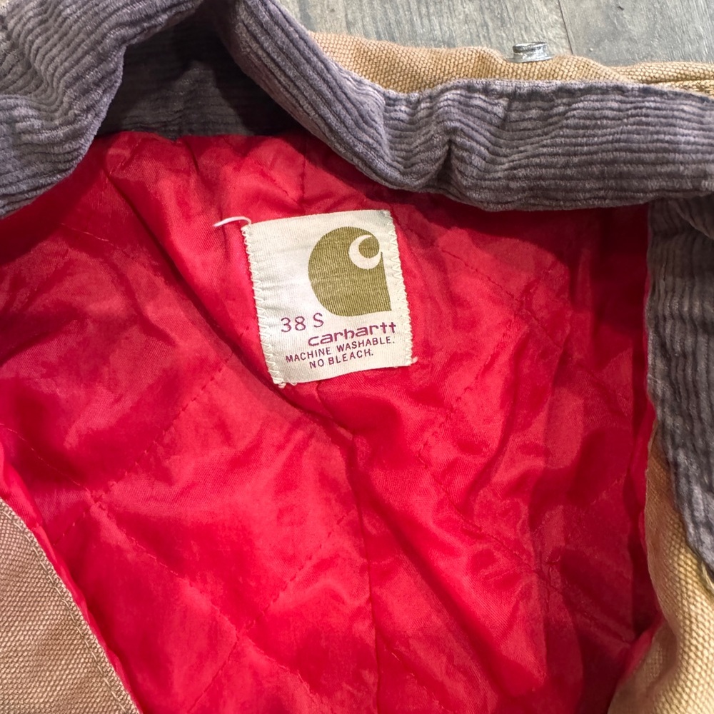 Carhartt Tan Coveralls Size 38 S Vintage - Picture 2 of 5